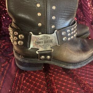 Harley-Davidson Black Studded Women’s Boots